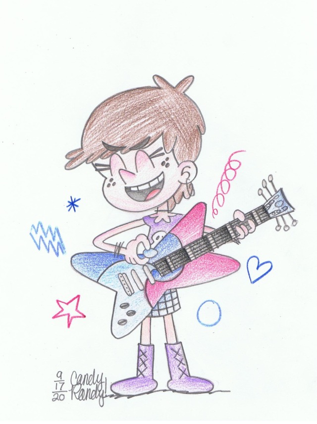For this Bi Visibility Week, I’m creating a series of drawings! Here’s Luna Loud from The Loud House!