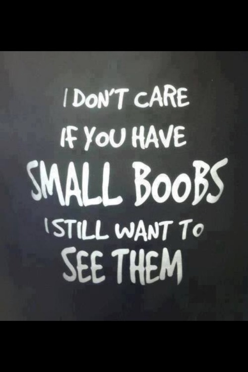 dickgeez:  fistingdr:  Small boobs are great!  Agreed I want to see all boobs