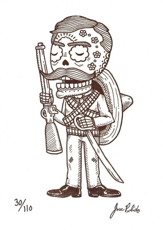 outgoingzaam-sworld:  Típicas calaveras mexicanas con un toque de modernidad, creación