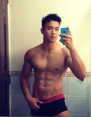 merlionboys:  Alright, time for some midweek Wednesday Treat! (: *grabs waistband* hahaha! http://merlionboys.tumblr.com/ 