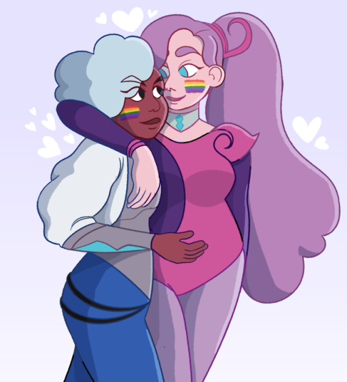 ebby-bebby:Showing some love to my favorite princess couple this Pride Month!!! 