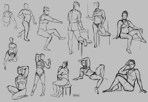 continuing figure drawing adventures&hellip; last week i wasnt feeling up to it and only did 1.5 dra