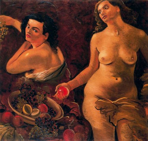 Two naked women and still life, 1935, Andre DerainMedium: oil,canvas