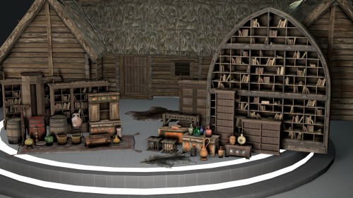 Witcher 3 Prop Pack 4Prop models from the Witcher 3: Wild HuntVIP Bathhouse Bloody Baron’s study Orphan’s Hut Bookcase (18 body groups) Cabinet (7 body groups) Barrel (4 body groups) Container (8 body groups) Rug (3 body groups) Weapon Stand