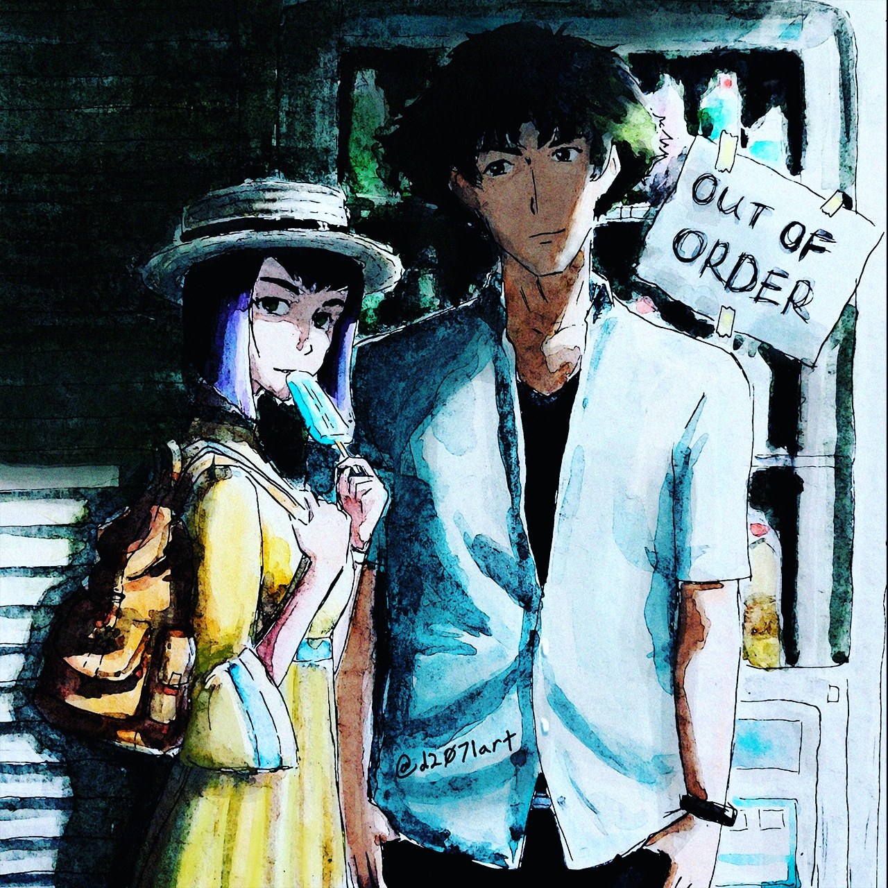 I haven't drawn this Cowboy Bebop OTP for four months and it feels like forever,  ^___^