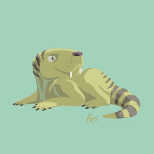 franxurio:I did some cute Permian fauna :3 (More drawings in my Instagram @franxurio)