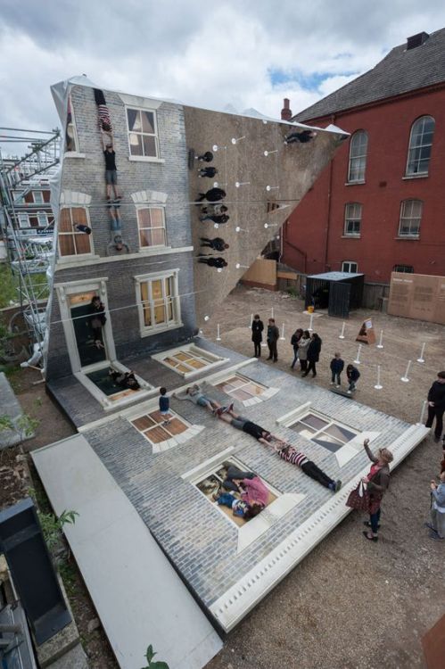 Dalston House art installation by Leandro Erlich