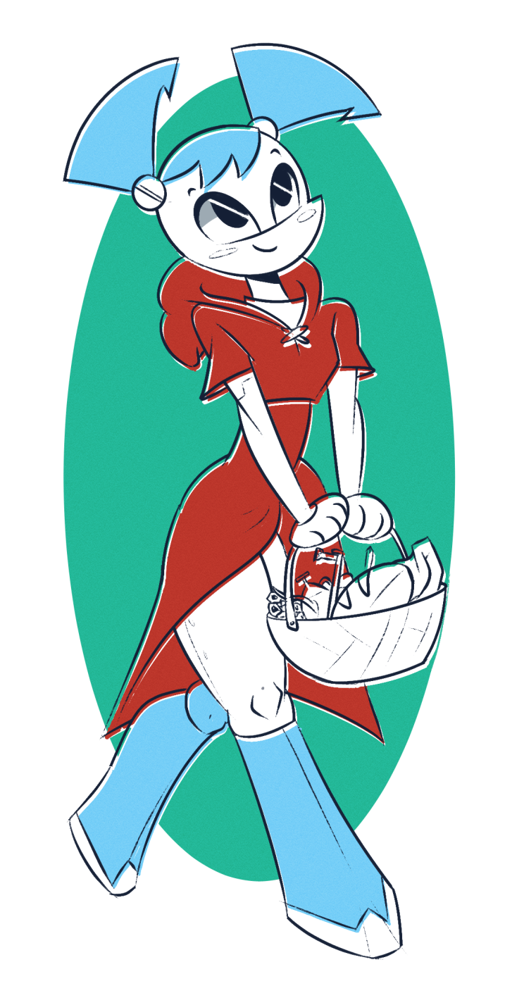 dabbledraws:  A couple very quick Jenny requests, one for her dressed as Little Red