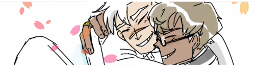 linipik: I have enough Adashi pics to make a convincing timeline of their relationship  From Cadets 