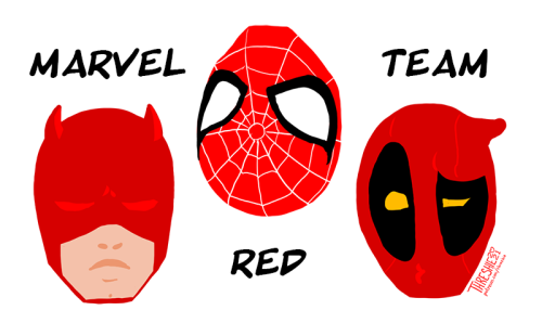 Got these three on my mind. What a combo they are, whether you like them Gen as Marvel Red Team or s