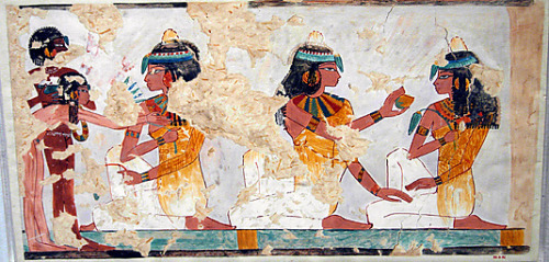 Women at a Banquet, Tomb of Nebseny, reign of Amehnotep II 1400-1390 B.C. 18th dynasty