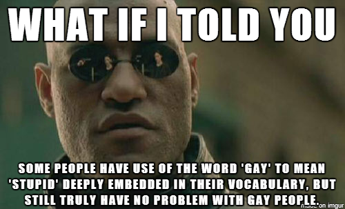 advice-animal:  A gay friend of mine has the maturity to understand this.http://advice-animal.tumblr.com/