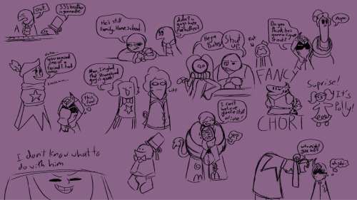 Here Is The Full Sketch Thing Because... Au