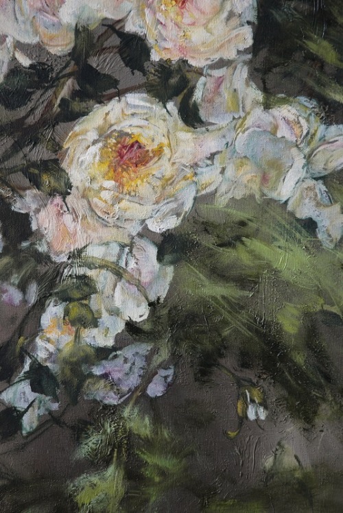 Claire Basler (French, b. 1960, Vincennes, France)  Paintings: Oil on Canvas