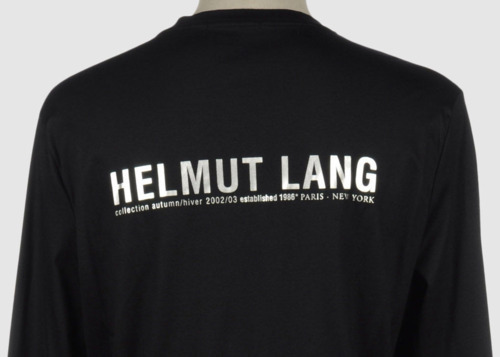 jowdansin:  new york l/s tee | helmut lang 