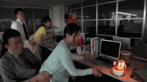 Japanese workplace birthday customs are weird. adult photos