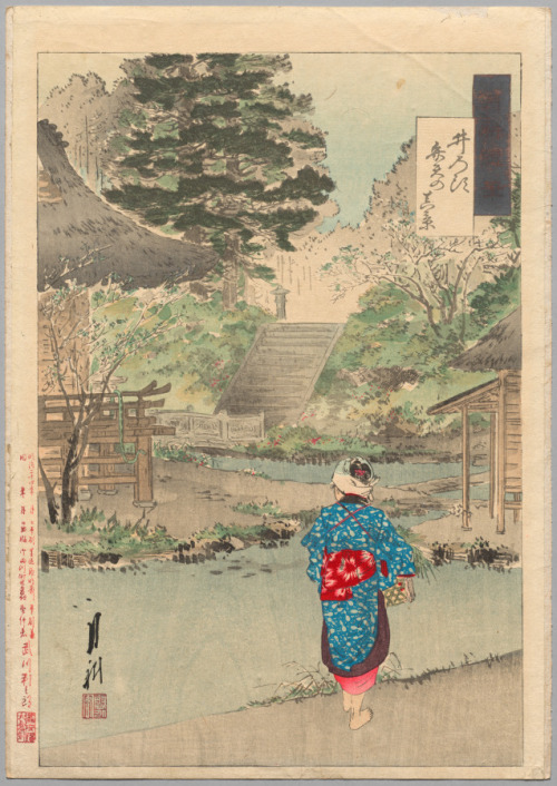 cma-japanese-art: True View of Benten at Inokashira from the series Gekkō’s Miscellaney, Ōgata Gekkō