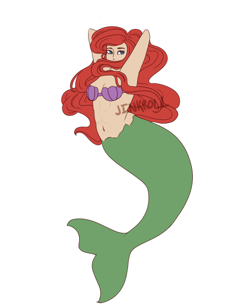 I wanted to make Ariel more biologically accurate while still looking like herself. That means addin