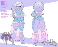 Oki-Doki-Oppai:    My Old Oc Iris Bought Back With A New Design.full Resolution File