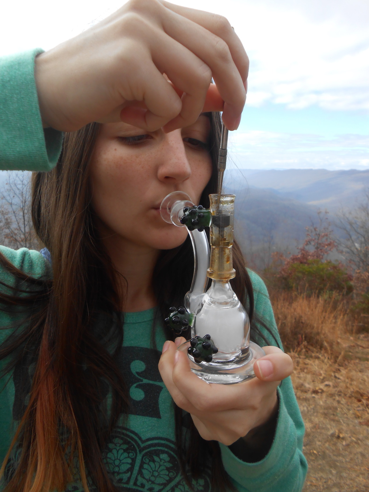 larnbey:  damnnlyssa:  earthyandnerdy:  larnbey:  dabs at the peak before hiking