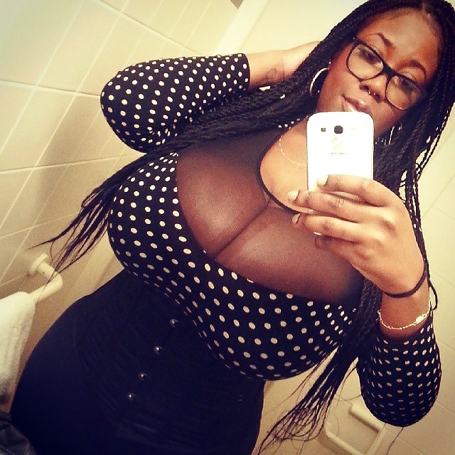 lovethemblacktitties:  Damn again, girl stacked 