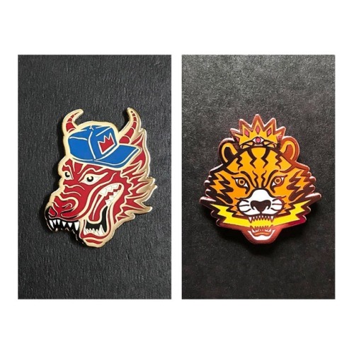 Check it my new enamel pins. King Dragon and El Ojo Del Tiger. Pick some up @1xrun https://www.1xrun