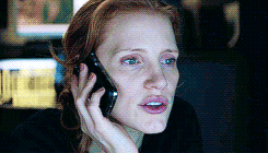 pulpflction:  fake film meme: Compromised // starring Jessica Chastain and Tom
