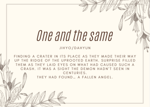 girlcrushficexchange:One and the same - Anonymous - Jihyo/Dahyun (Twice) - Finding a crater in its p