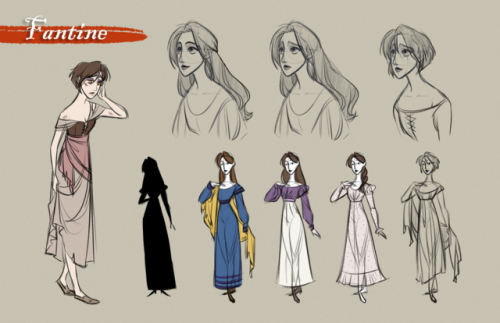 dorodraws:Character concepts for Les Miserables, which I maintain would make an excellent animated s