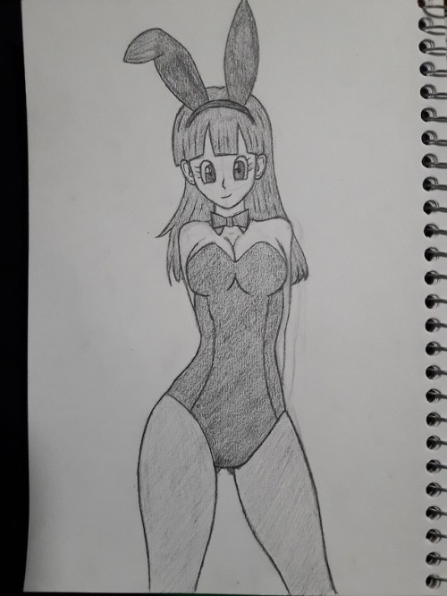 Some sketches of Bulma in her bunny outfit. Note: these are sketches of existing images.