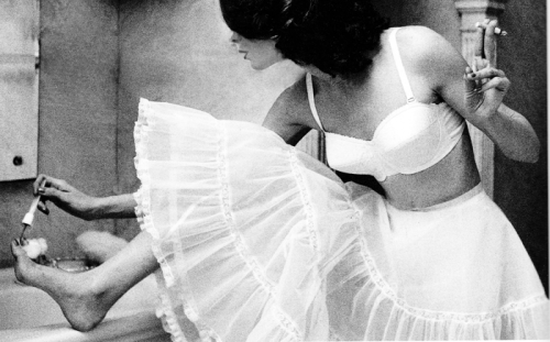 vintagegal:Photo by Lillian Bassman for Maidenform, 1956