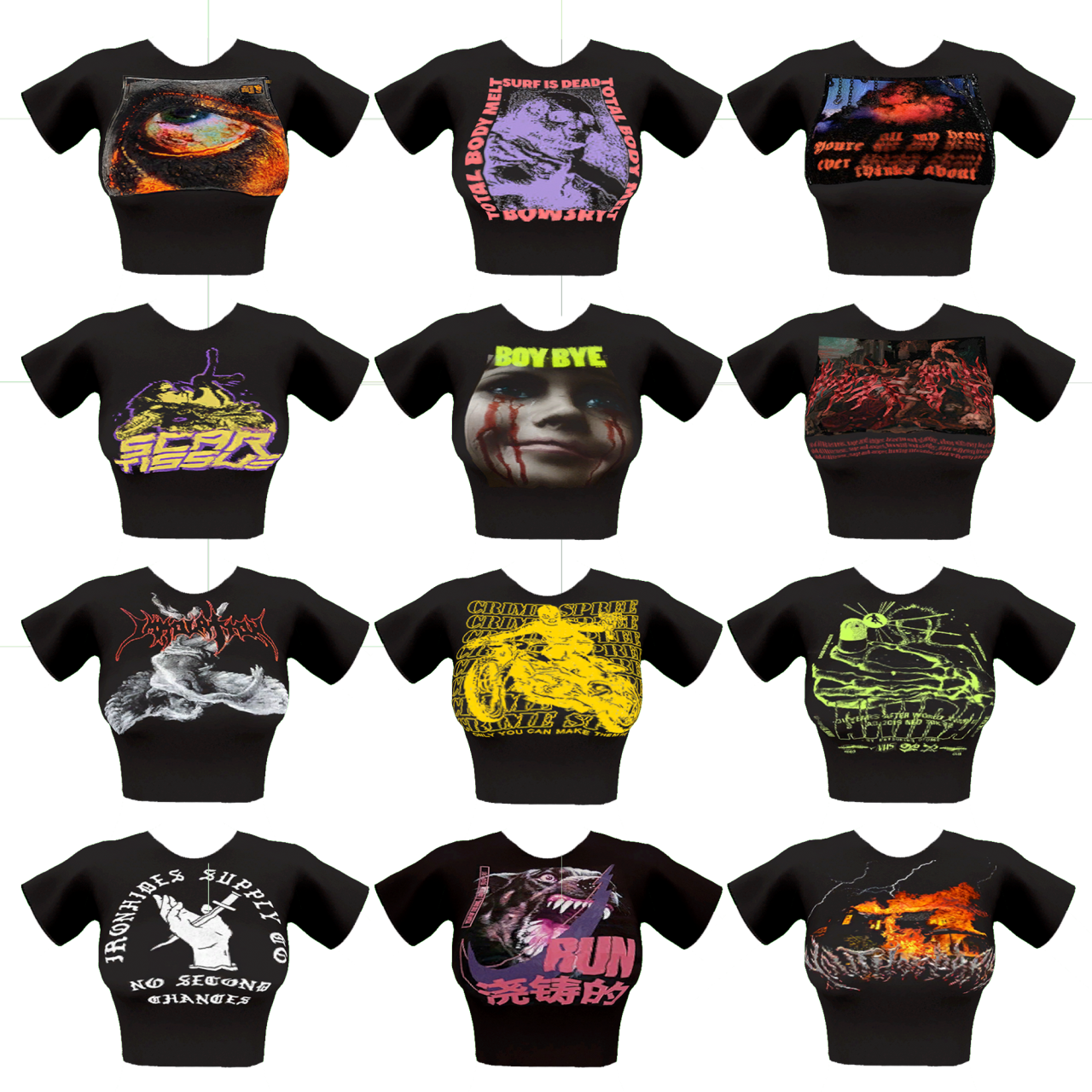 cosmiccs4: ☾ PUNK TEE ☾ Looks best with HQ mod... | love 4 cc finds