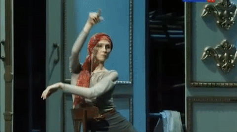 tsiskaridze:Svetlana Zakharova during the ill-fated “Nureyev” dress rehearsal at the Bolshoi.