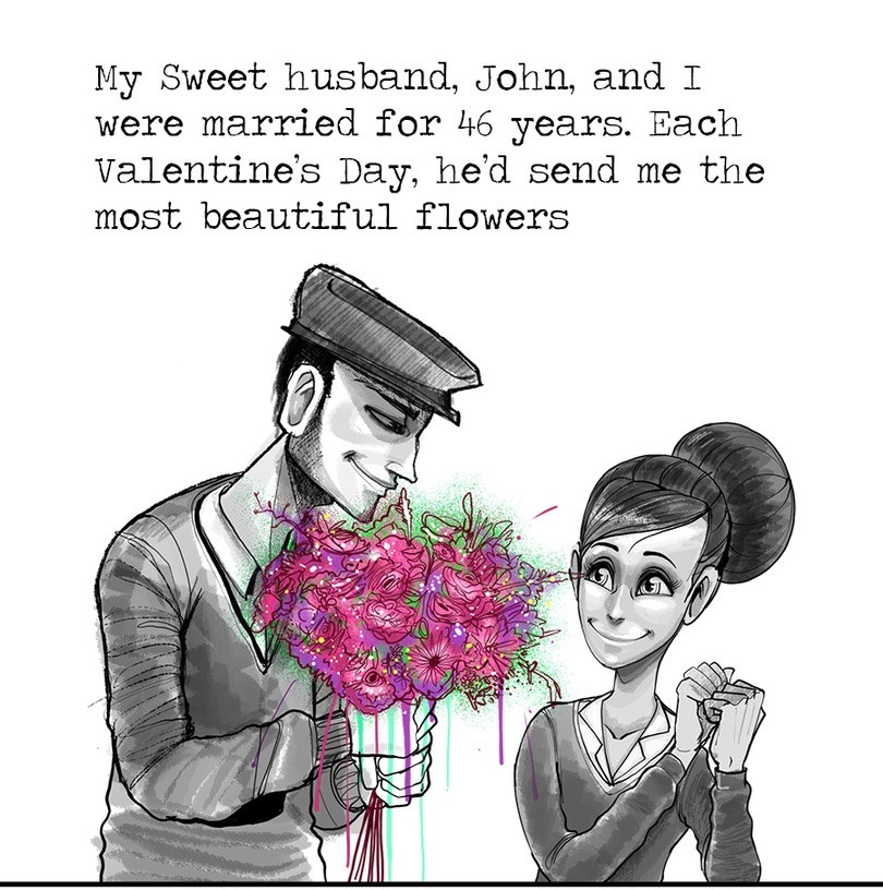 fuckyeahcomicsbaby:  Love doesn’t just stop when someone passes  @dommebadwolff23