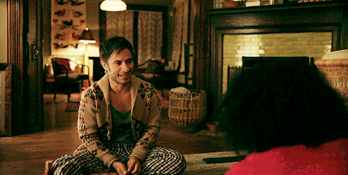 gael-garcia:Danielle Deadwyler and Gael García Bernal as Miranda and Arthur in Station