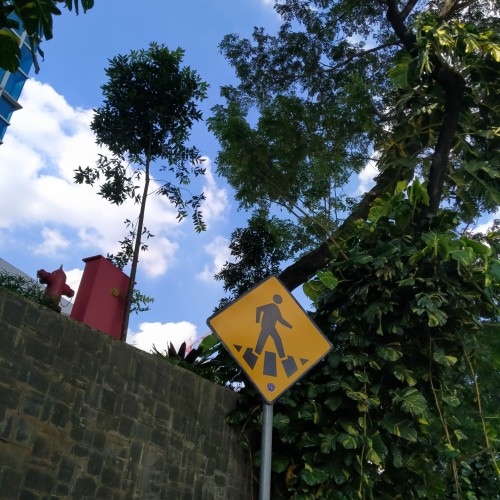 E Gw Disini Ya, Pas Ada Plang Nyebrang