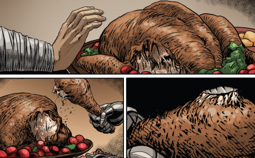 durasin:why-i-love-comics:Savage Avengers #8 - “Dinner with Victor” (2019)written by Gerry Dugganart