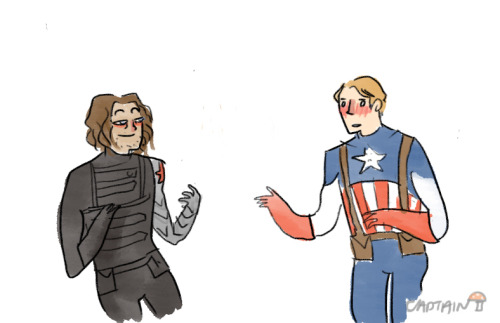 captainshroom:alternate storyline where the winter soldier’s mission is to get into steve’s pants