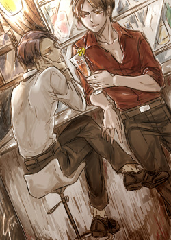 ereri-savior:  Can I treat you to a drink,