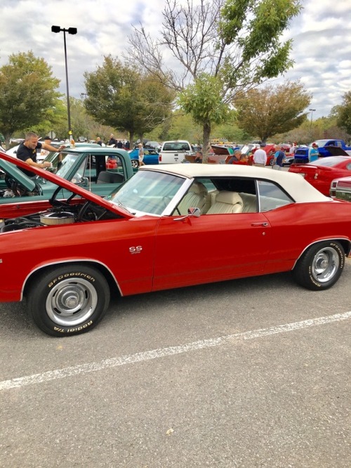 1969 Super Sport convertible Chevelle at a local car show the other weekend in “Garnet Red.&rd