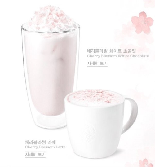kawaiistomp: Starbucks Cherry Blossom Beverages ~ (credit) (please do not delete the credit)