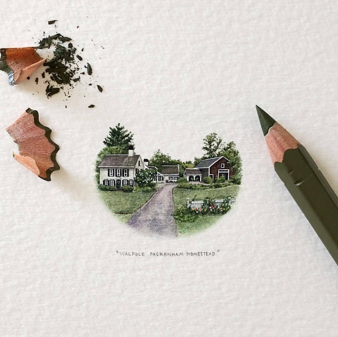 Walpole Packenham Homestead. 33 mm x 26 mm. 🌷🌲🌳
A commissioned piece for @iapacky + @susanpackenham (thank you for trusting me with your memories!). Check out my stories for pictures of the process.
(at Cape Town, Western...