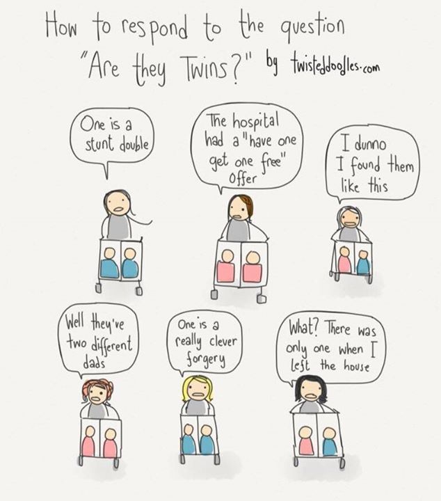 how2beadad: Fun with twins.  By Twisteddoodles 