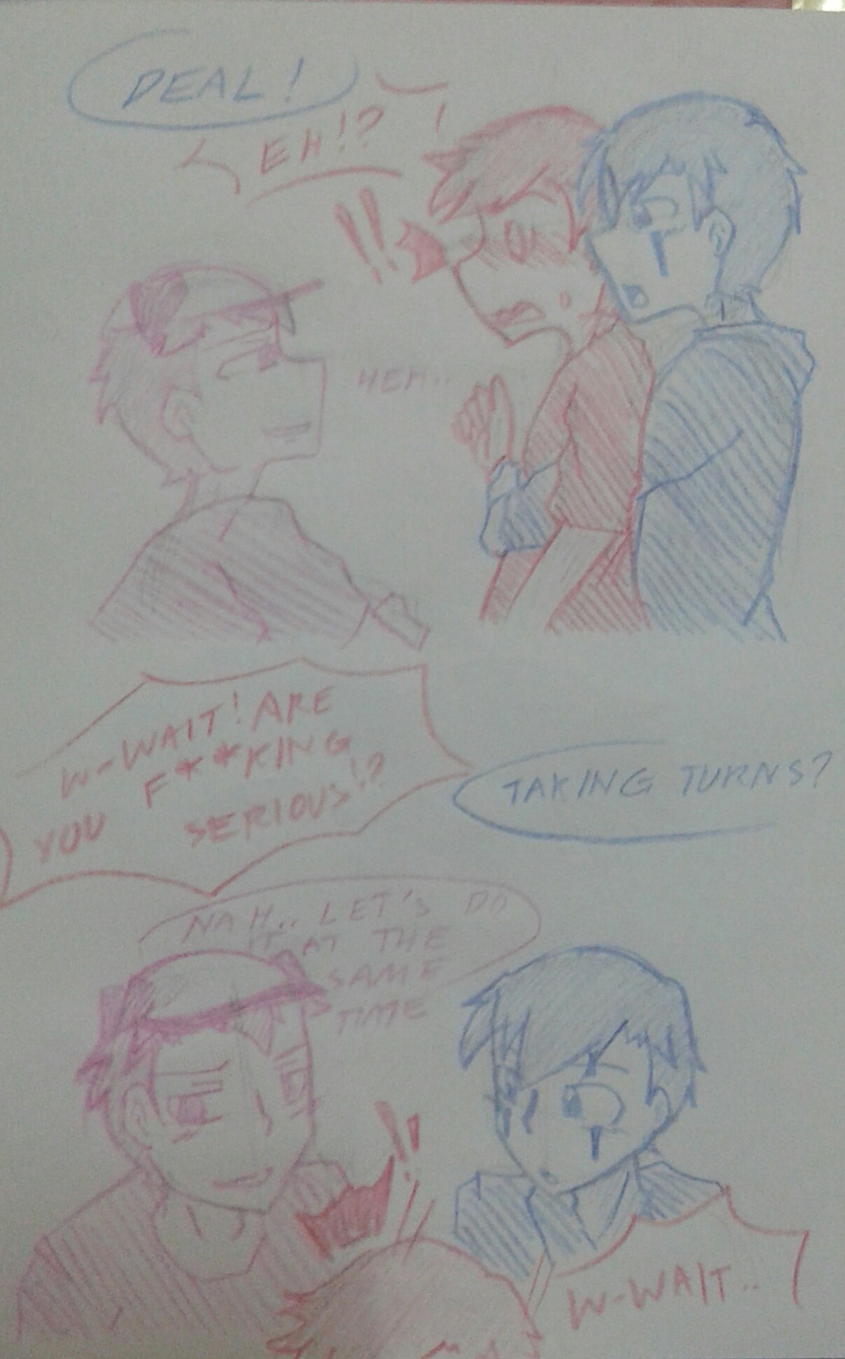 creazygirl-nsmr186:  》My comic: H2oVanCat - Hickeys Part 2/2《 Also I actually