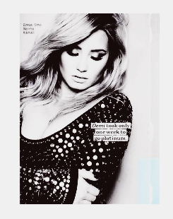 itsestefylovato:  Demi Lovato for cosmopolitan