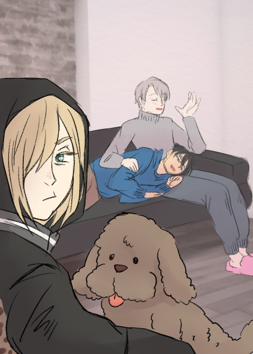 karendoodles: Yuri Plisetsky Documents His Life as Third Wheel AAAAAHHH T-THANK YOU FOR THE 13K OMG