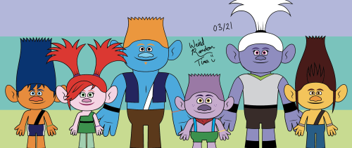 Compilation of my Trolls Crossover Fanart, edited / revamped!1. Bridget and King Gristle as trolls!&