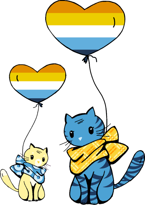 whimsy-flags:More Kitten Stickers!Aroace 1 | AceAro | Aroace 2Free to use with credit!
