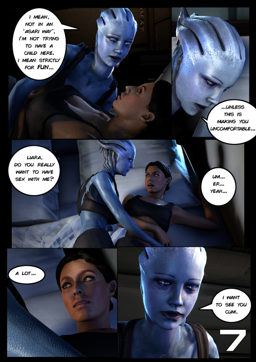 ayatollaofrock:   My next comic! Close Quarters is a Mass Effect story set during the events of Mass Effect 1 (more precisely, soon after picking up Liara from Therum). The Normandy SR-1 is a military vessel with very little space, Liara T'Soni has to