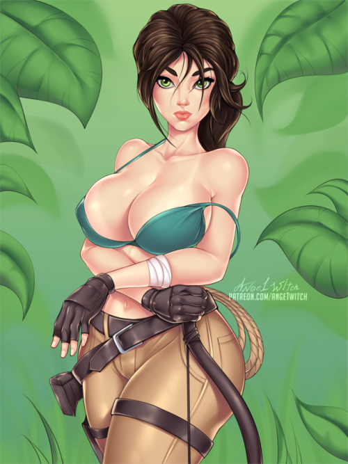 Porn ange1witch:    Lara Croft “Tough hunt” photos